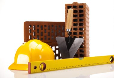 Bina arka plan, mala ve tuğla