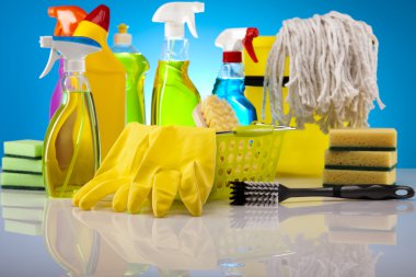 groep van geassorteerde schoonmaken