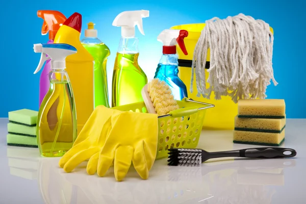 Válogatott tisztítószerek — Stock Fotó