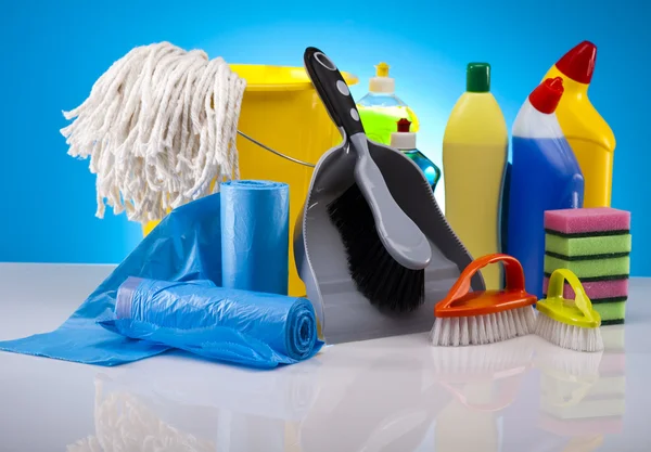 Set of cleaning products — Stock Photo, Image