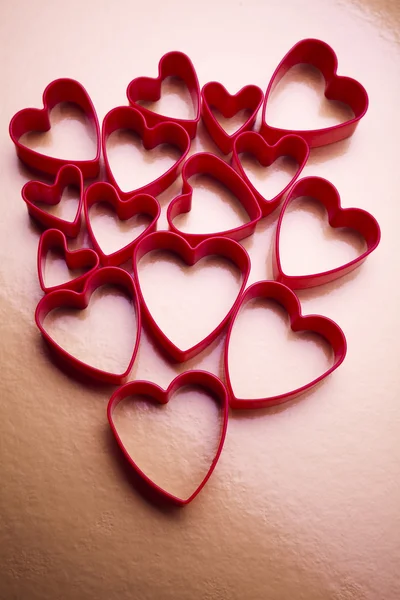Rode valentine hart — Stockfoto