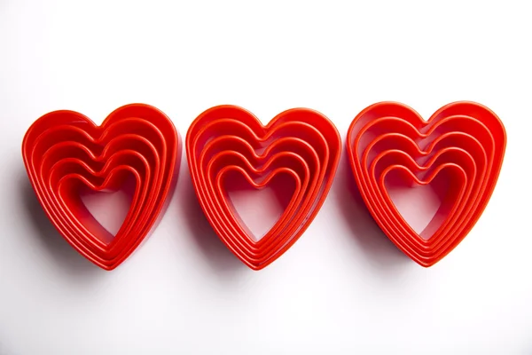 Красное валентинское сердце — стоковое фото