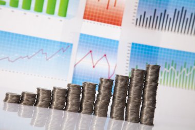 finansal başarı kavramı, paralar diyagramı