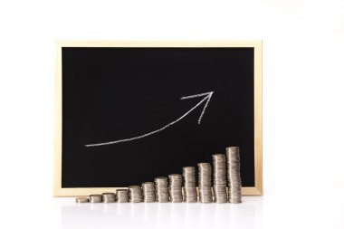 finansal başarı kavramı, paralar diyagramı