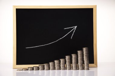 finansal başarı kavramı, paralar diyagramı