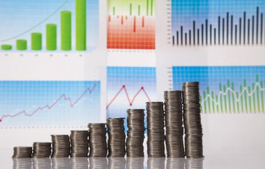 finansal başarı kavramı, paralar diyagramı