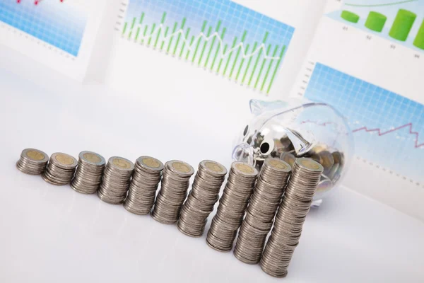 finansal başarı kavramı, paralar diyagramı