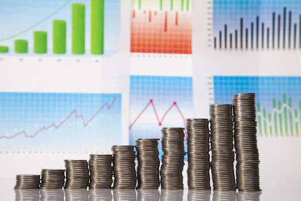 finansal başarı kavramı, paralar diyagramı