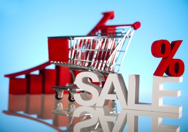büyüme grafiği, alışveriş sepeti