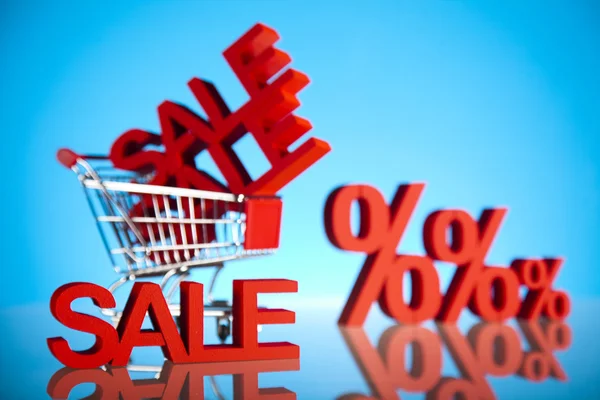 Sale cart — Stock Photo, Image