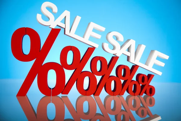 Försäljning bakgrund med procent — Stockfoto