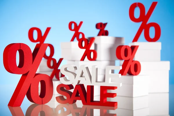 Conceito de vendas ou finanças, Percentagem — Fotografia de Stock