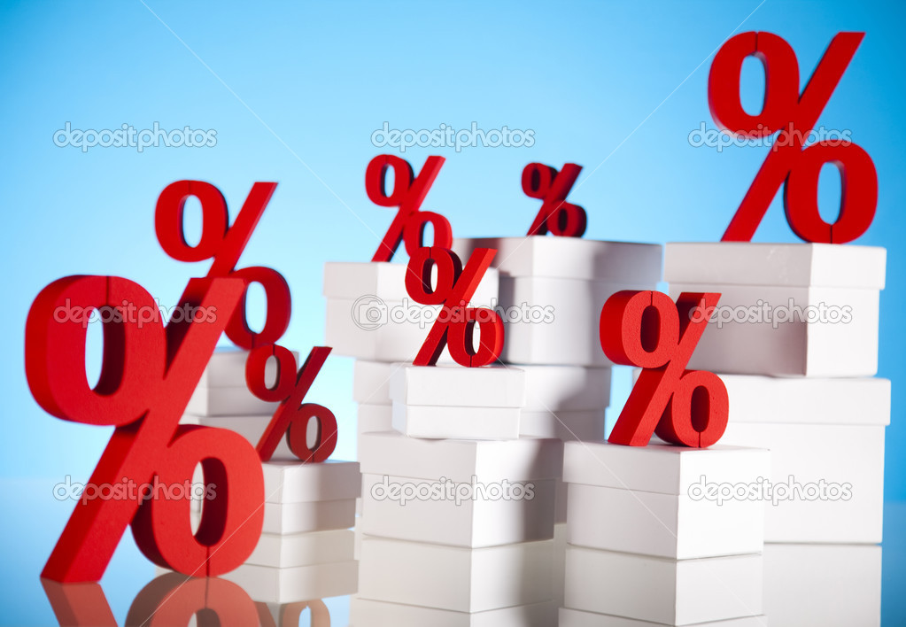 Finance concept, Percent