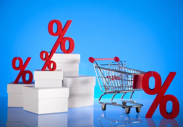 Concept of discount, Percent sign — Stock Photo, Image