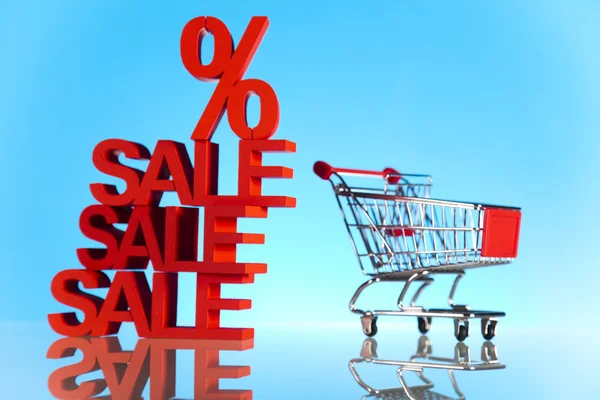 Sale cart — Stock Photo, Image