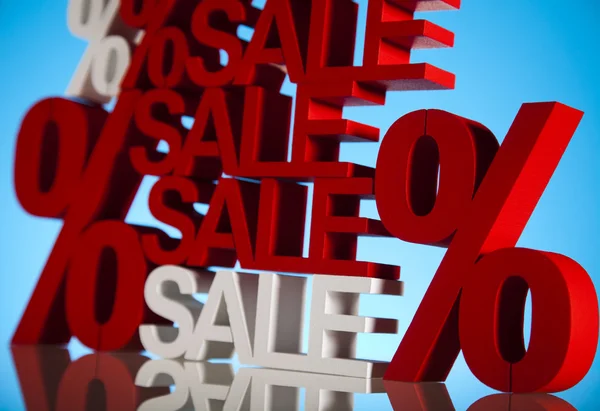 Продажа фона с процентами — стоковое фото