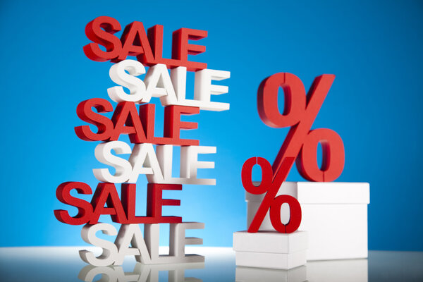 Sale background with percent
