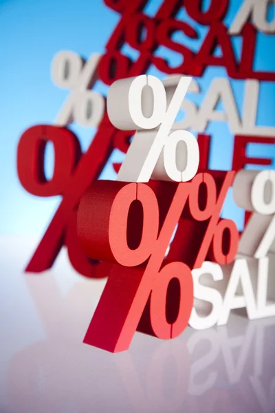 Concept of discount, Percent sign — Stock Photo, Image