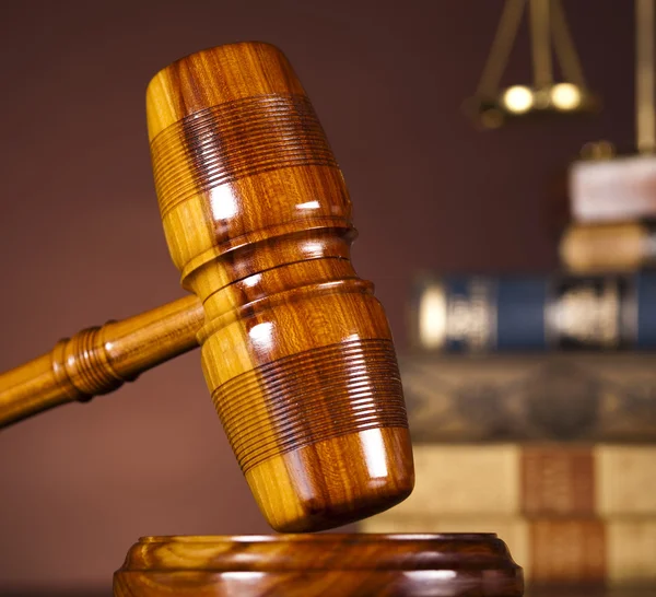 Justice Scale and Gavel — Stock Photo, Image