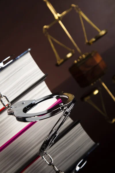 Houten hamer barrister, justitie concept — Stockfoto