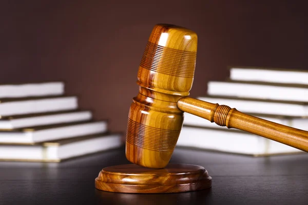 Legal gavel on a law book — Stock Photo, Image