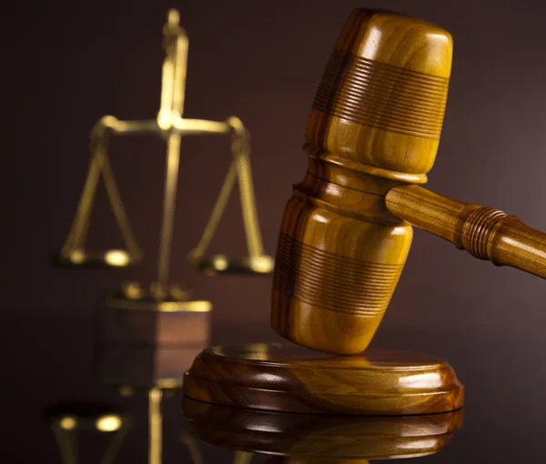 Justice Scale and Gavel — Stock Photo, Image