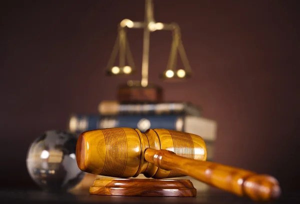Justice Scale et Gavel — Photo