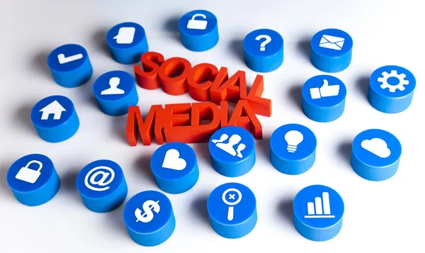 Internet koncept sociální média — Stock fotografie