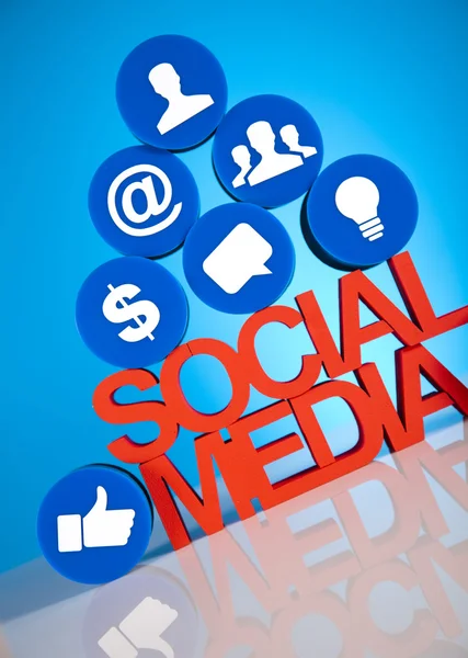 Internet koncept sociální média — Stock fotografie