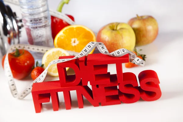 Concept de mode de vie sain, alimentation et fitness — Photo