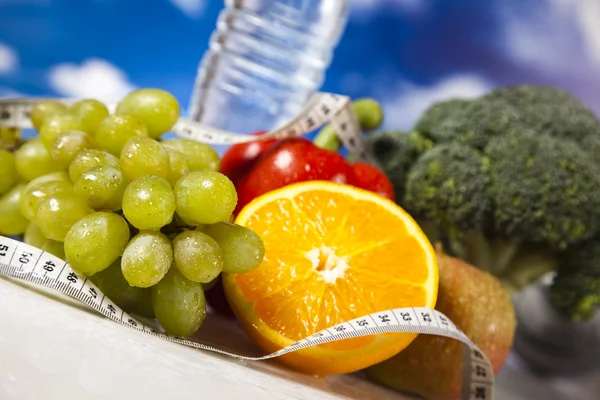 Gesunder Lebensstil, Ernährung und Fitness — Stockfoto