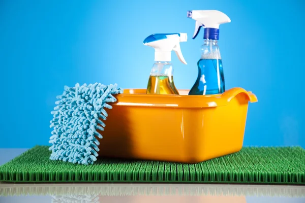 Group of assorted cleaning — Stock Photo, Image