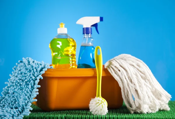 Group of assorted cleaning — Stock Photo, Image