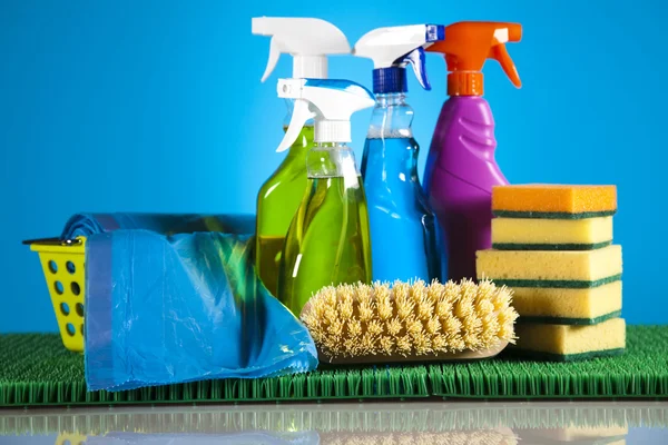 Set di prodotti per la pulizia — Foto Stock