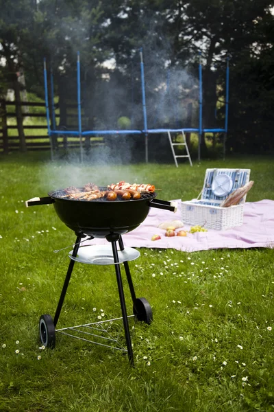 Pique-nique, Temps de barbecue, Barbecue — Photo