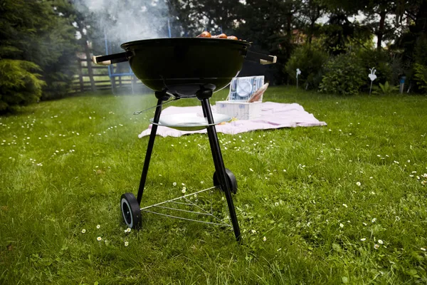 Picknick, grilla tid, grill — Stockfoto