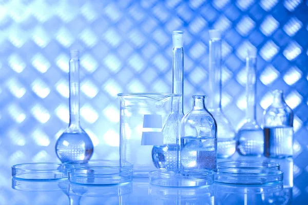 Glass in laboratory — Stock Photo, Image