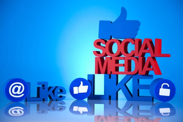 Redes sociales como concepto — Foto de Stock