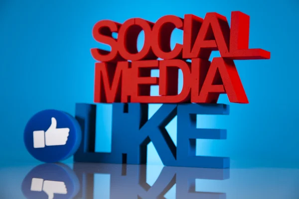 Social media like concept — Stock Photo, Image