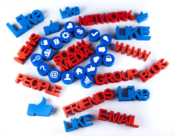 Social media network connection concept — Stock Photo, Image