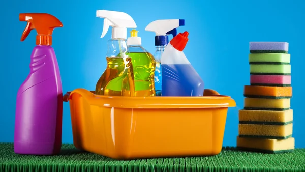 Assorted cleaning products — Stock Photo, Image