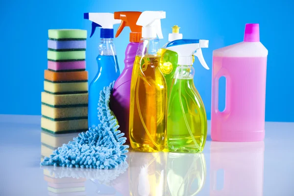 Çeşitli temizlik ürünleri — Stok fotoğraf