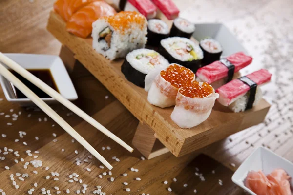 Samling av sushi — Stockfoto