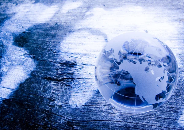 Crystal Earth Globe — Stockfoto
