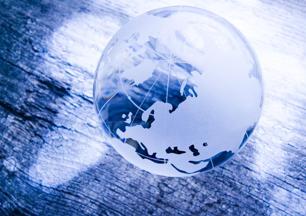 Crystal Earth Globe — Stock Photo, Image