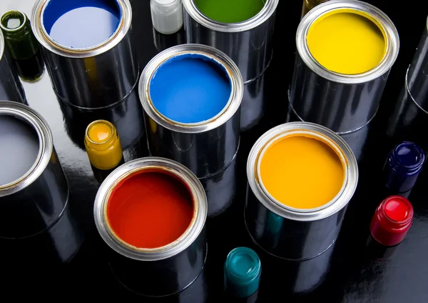 Paint cans — Stock Photo, Image