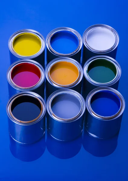 Latas de pintura — Foto de Stock