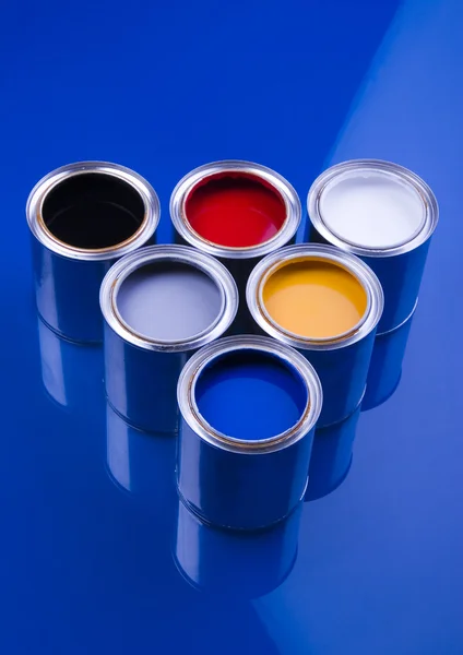 Cans of paint — Stock Photo, Image