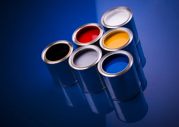 Cans of paint — Stock Photo, Image