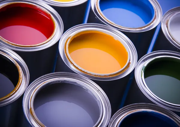 Cans of paint — Stock Photo, Image